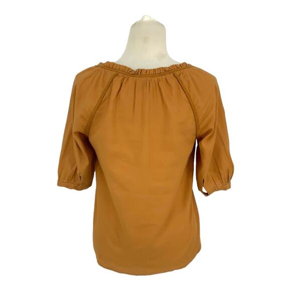 Paige Yoanna Boho Elbow Length Sleeve Top In Turmeric Size Small $158 MSRP - Picture 8 of 8